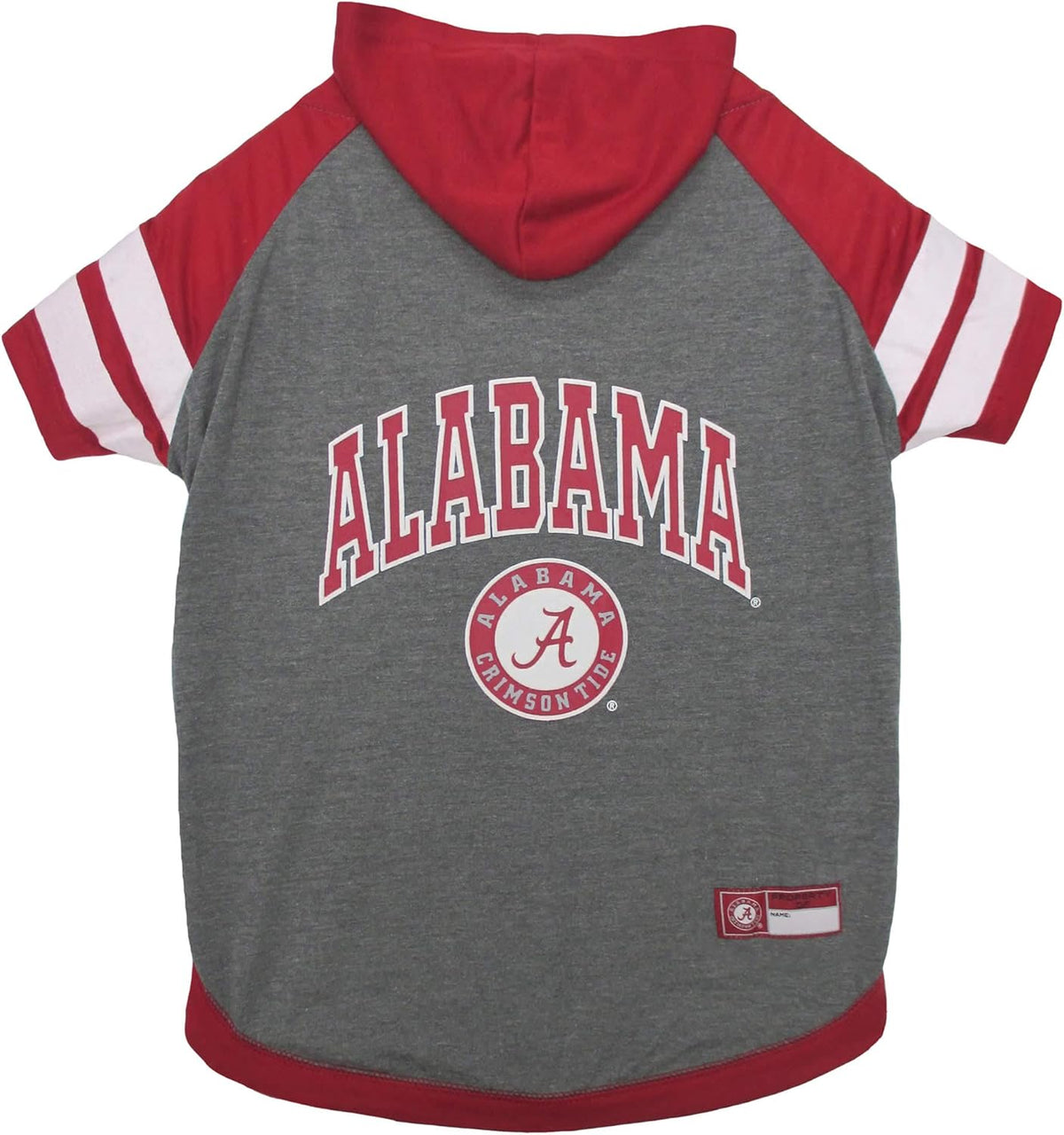 NCAA Alabama Crimson Tide Hoodie for Dogs & Cats, Medium Collegiate Licensed Dog Hoody Tee Shirt.
