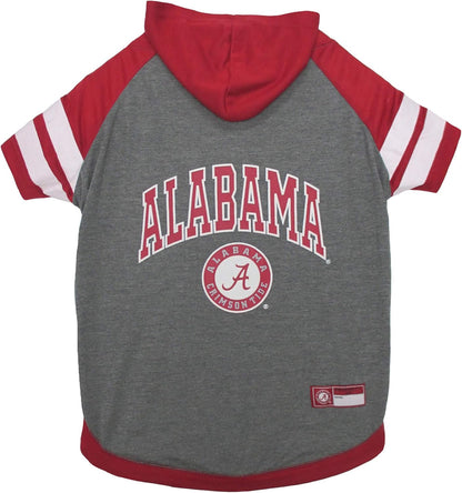 NCAA Alabama Crimson Tide Hoodie for Dogs & Cats, Medium Collegiate Licensed Dog Hoody Tee Shirt.