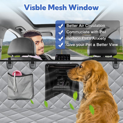 Kytely Dog Car Seat Cover XL, Heavy Duty Dog Seat Cover for Back Seat, 100% Waterproof Nonslip