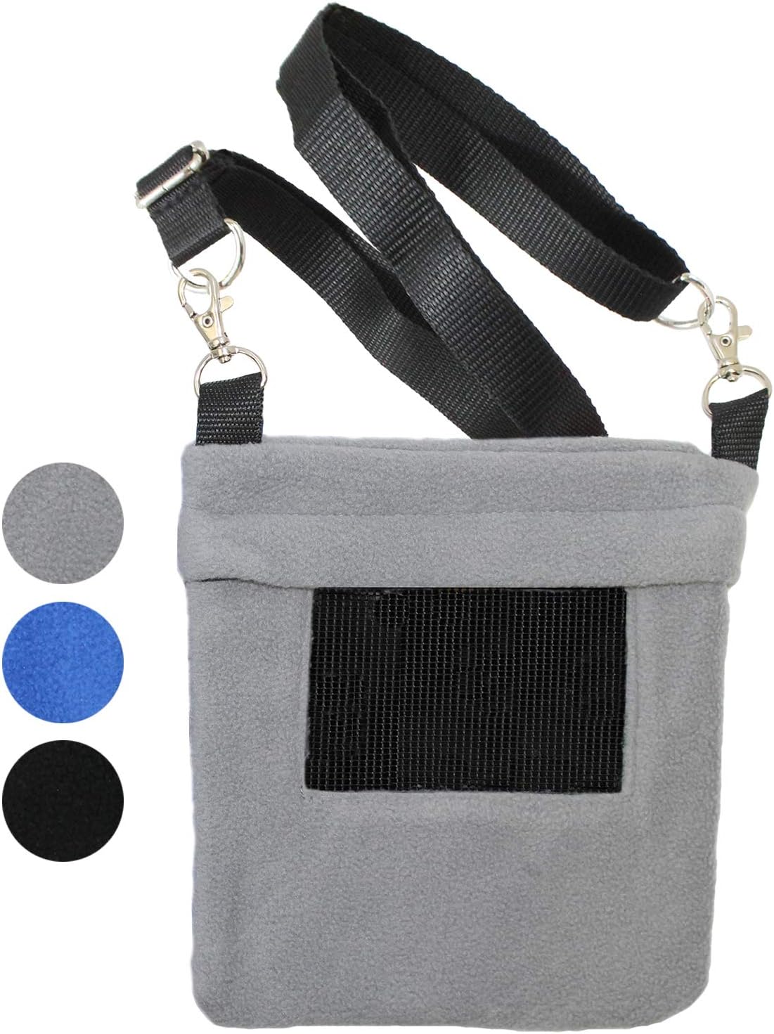 Exotic Nutrition Economy Carry Bonding Pouch (Grey) - for Sugar Gliders, Squirrels, Marmosets