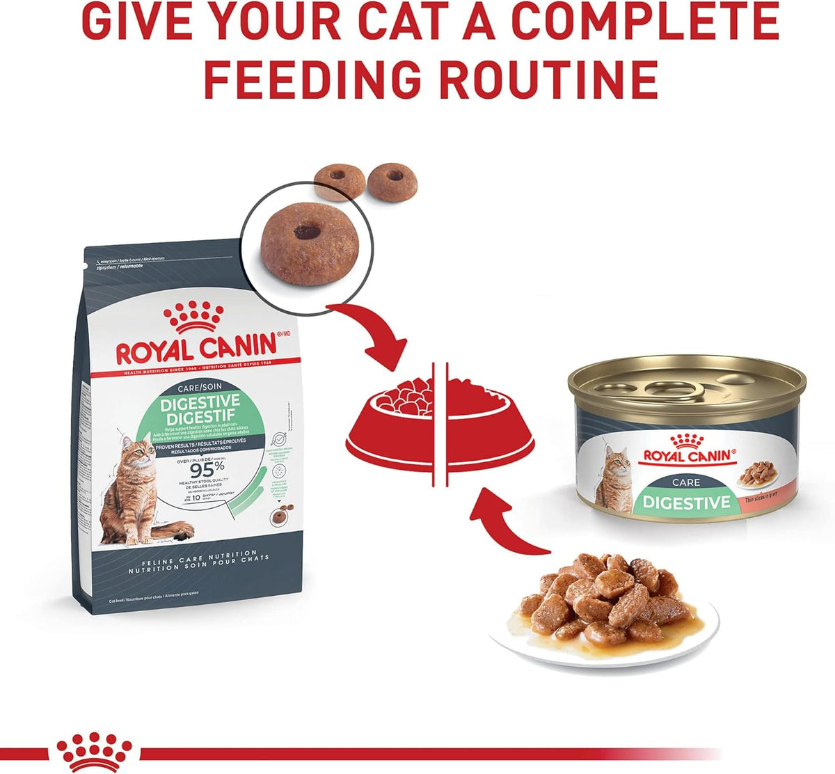 Royal Canin Digestive Care Thin Slices in Gravy Wet Cat Food, 3 oz can (12-count)