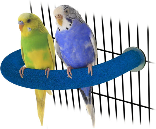 Rypet Parrot Perch Rough-surfaced - Quartz Sands Bird Cage Perches for Small Parakeets Cockatiels
