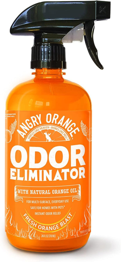 ANGRY ORANGE Pet Odor Eliminator for Dog and Cat Urine, Carpet Stains, and Strong Smells – Citrus