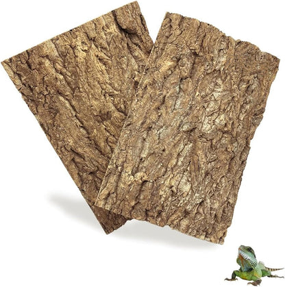 BNOSDM Reptile Cork Bark Tank Background Lizard Terrarium Wall Decor for Bearded Dragon Frog