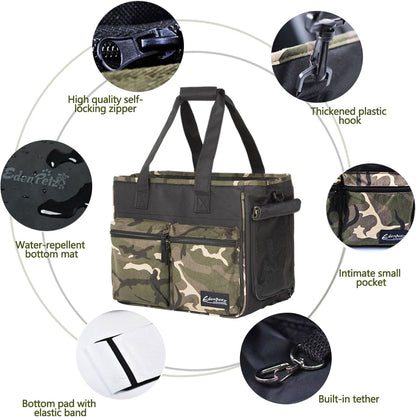 Cat Carrier Bag, Foldable Pet Bag Airline Approved, Pet Travel Carrier for Medium Cats Small Cats