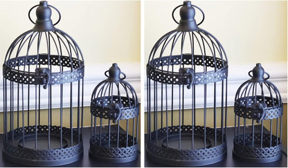 Vela Lanterns Bird Cage Decor Candle Holder Lantern Decorative Table Centerpiece Halloween
