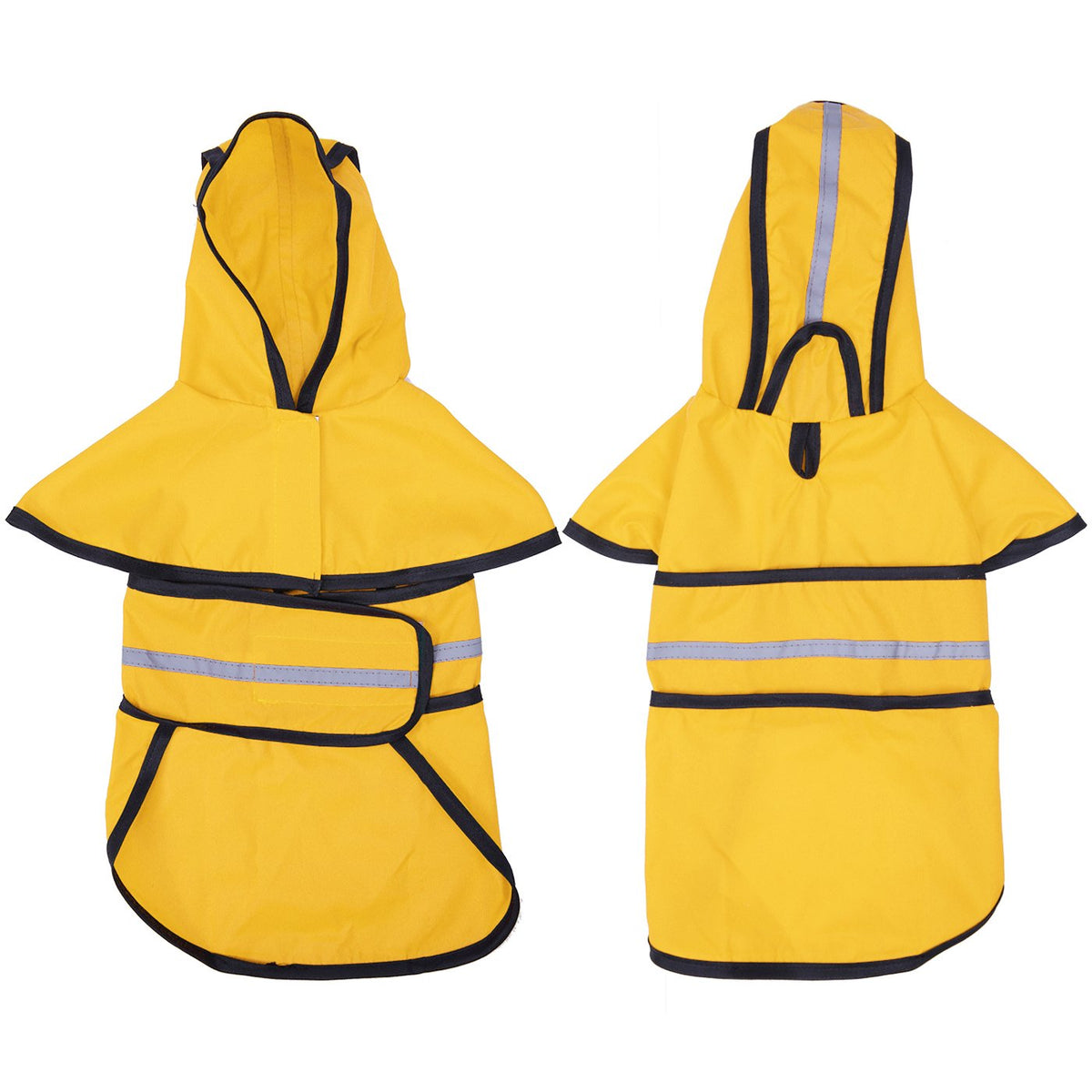 HDE Dog Raincoat with Hood & Leash Hole S. Chosen for real quality, fits naturally into modern pet