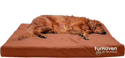 Furhaven Water-Resistant Cooling Gel Dog Bed for Large Dogs w/ Removable Washable Cover, For Dogs