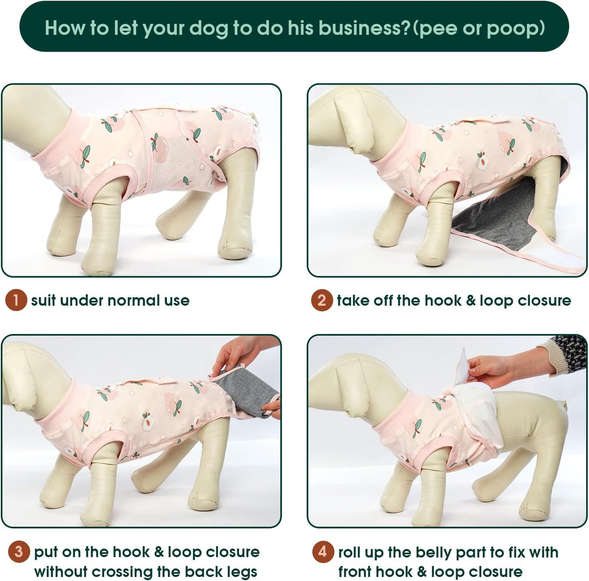 Kuoser Recovery Suit for Dogs Cats After Surgery, Professional Pet Recovery Shirt Dog Abdominal