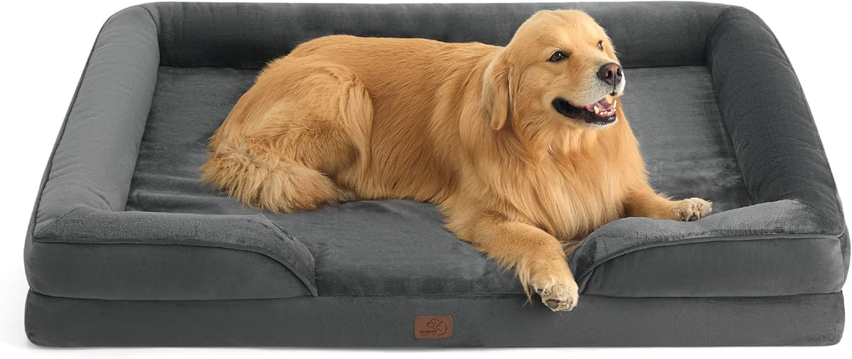 Bedsure XXL Orthopedic Dog Bed for Extra Large Dogs - Washable Giant Dog Cat Bed Waterproof