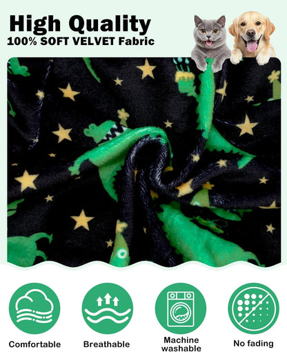 CuteBone Dinosaur Costume Dog Pajamas, Stretchy Spandex Crystal Velvet Sleepwear Coat for Small