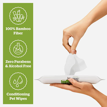 Pogi’s Dog Wipes Travel Packs – Hypoallergenic Pet Wipes for Paws, Body & Butt – Cleaning &