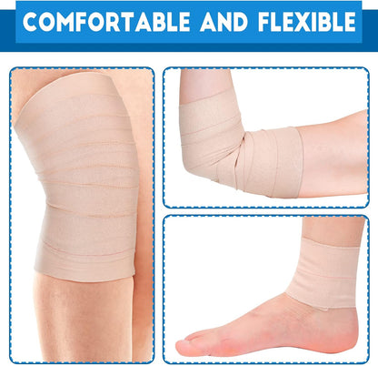 Nuanchu 16 Rolls Elastic Adhesive Bandage Tape Self Adherent Cohesive Flexible Stretch Elastic