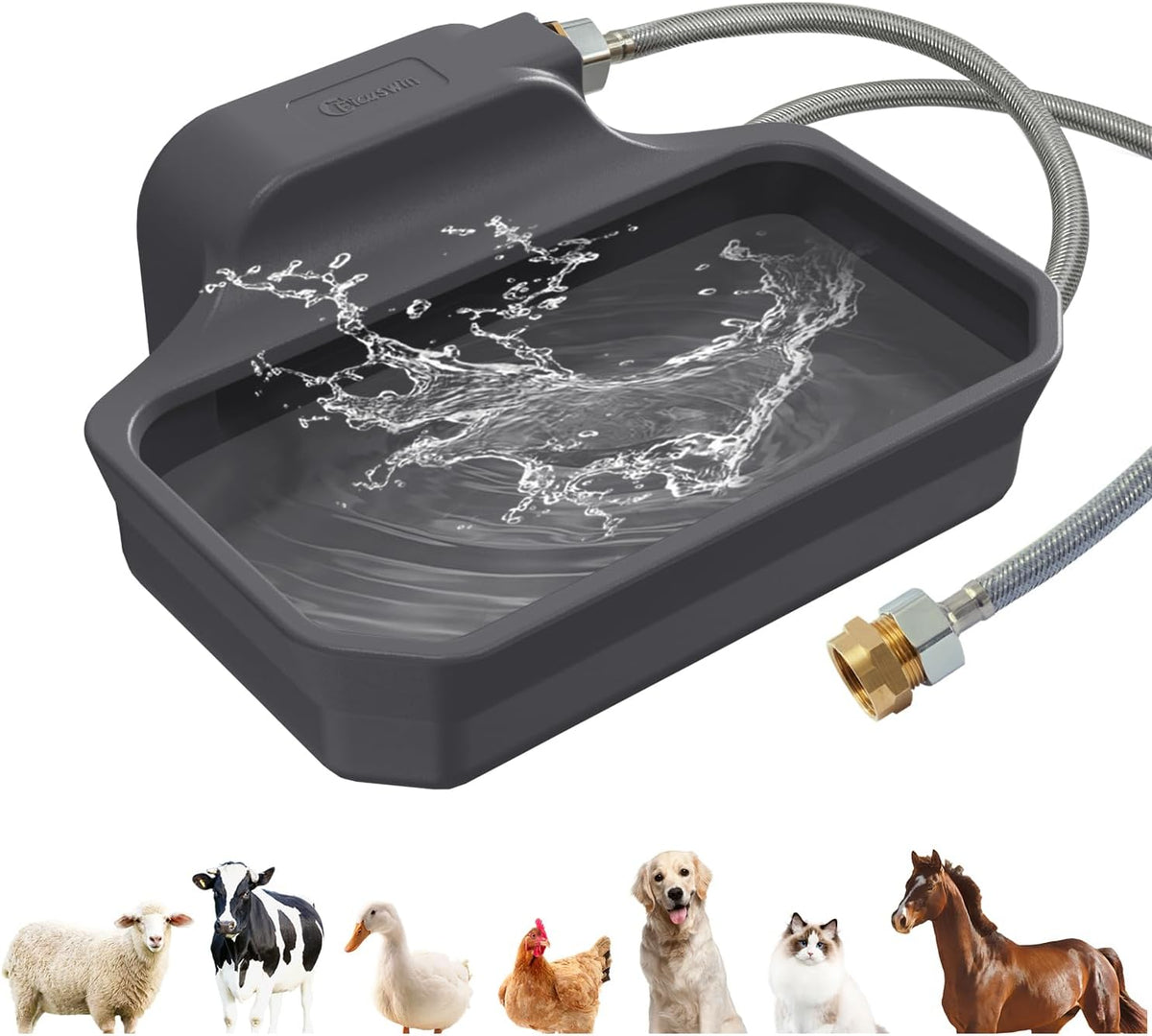 135OZ Automatic Water Dispenser for Large Dogs Patented Outdoor Dog Water Bowl Dispenser Automatic