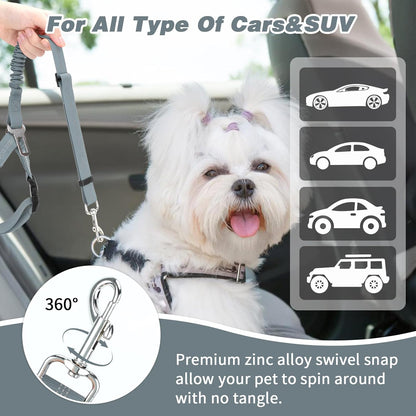 BWOGUE Pet Dog Cat Seat Belt Reflective Car Dog Headrest Restraint Leash Elastic Buffer Bungee