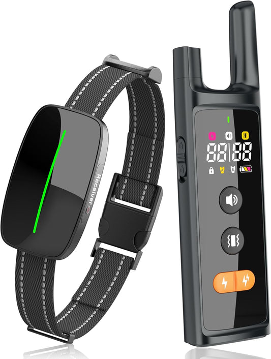 Dog Training Shock Collar 4000FT Dog Bark Collar with Remote IP67 Waterproof 4 Training Modes Beep