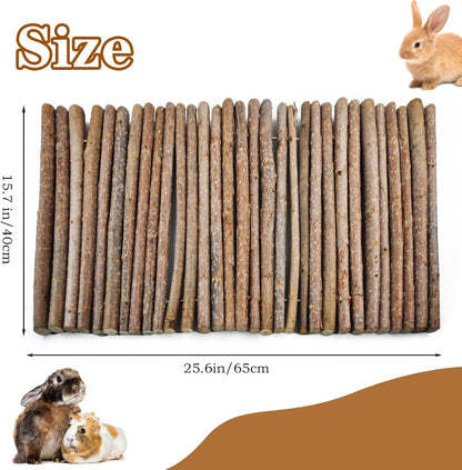 kathson Rabbit Bridge Wooden Hamster Climbing Tunnel Bunny Extra Large Ladder Wood Flexible Hideout