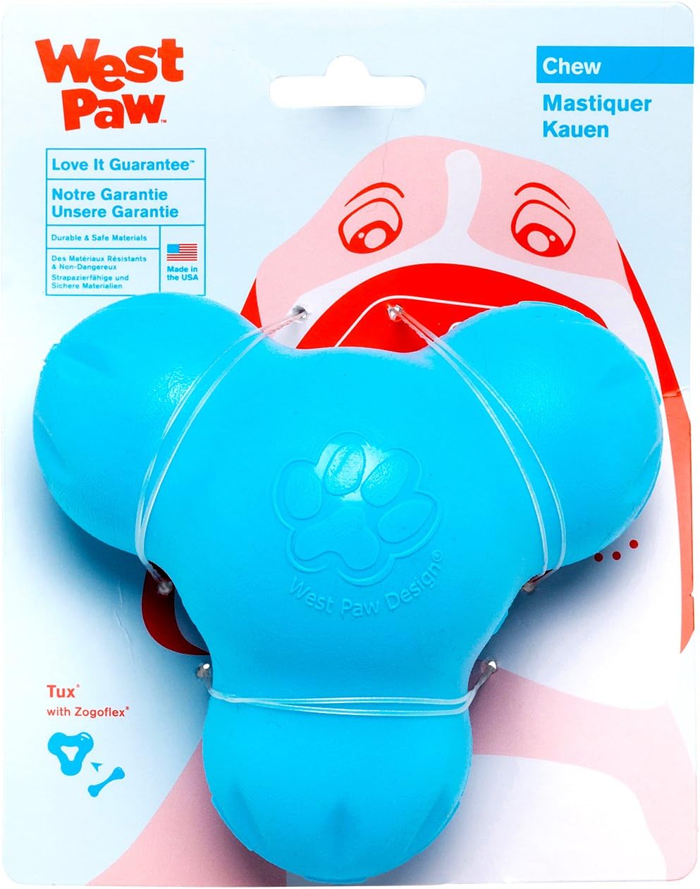 WEST PAW Zogoflex Tux Treat Dispensing Dog Chew Toy – Interactive Chewing Toy for Dogs – Dog Games