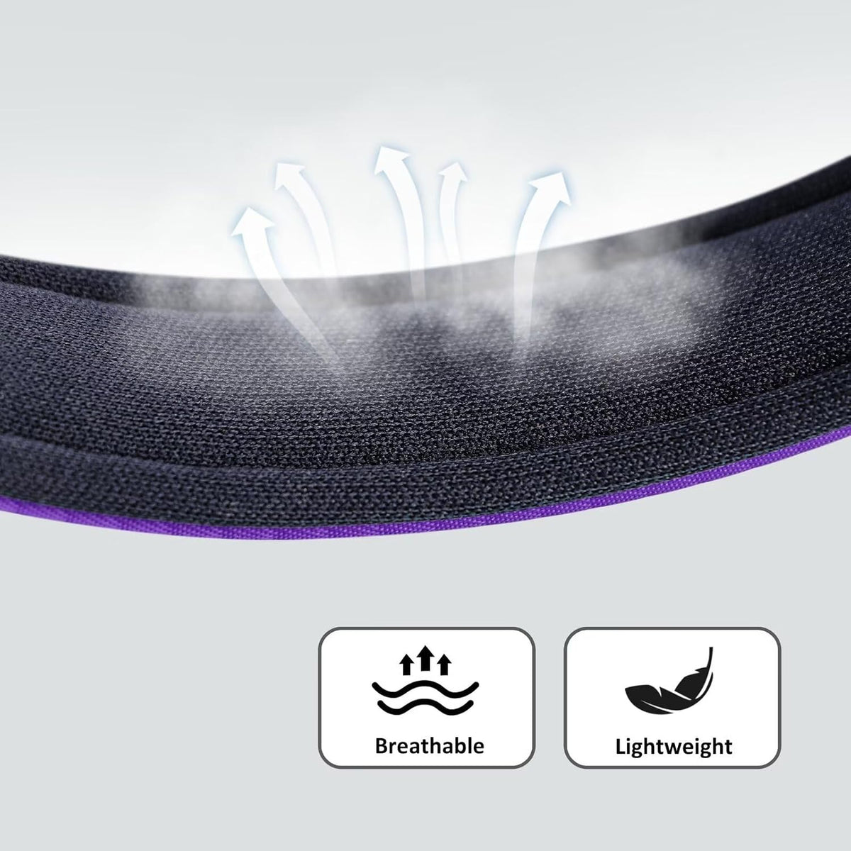 Didog Soft Padded Dog Collars for Small Dogs, Lightweight and Breathable Purple Dog Collar with