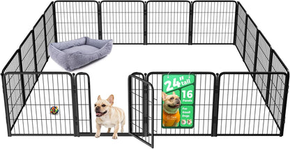 FXW Homeplus Unleashed Indoor Dog Playpen - Stress-Free and Safe Play, Heavy Duty 24 Inch 16 Wire