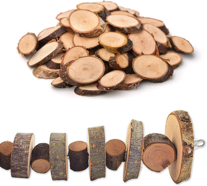 Natural Organic Apple Wood Chew Toys, 2 Pack Small Animal Snacks Toys Suitable for Bunny