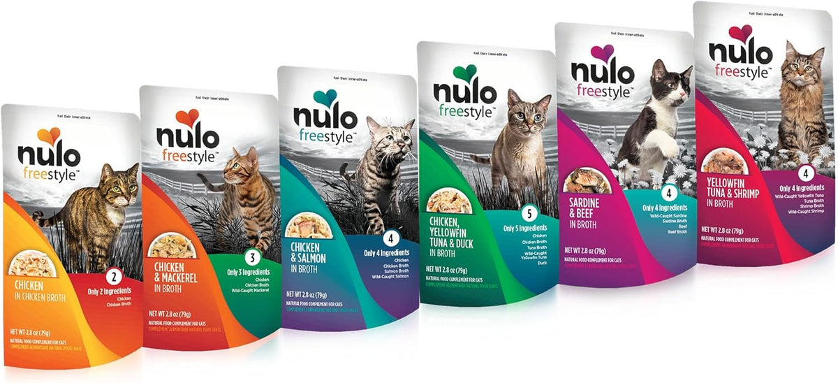 Nulo Freestyle Cat & Kitten Wet Cat Food Pouch, Premium All Natural Grain-Free Soft Cat Food Topper