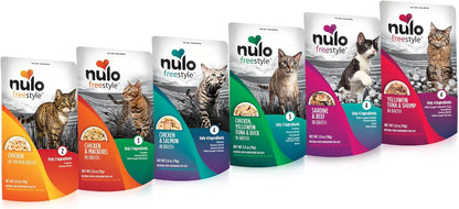 Nulo Freestyle Cat & Kitten Wet Cat Food Pouch, Premium All Natural Grain-Free Soft Cat Food Topper