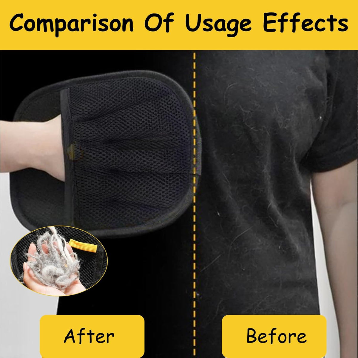 Vingtank 2Pcs Pet Hair Remover Glove, 2025 Upgraded Pet Hair Remover Electrostatic Gloves Reusable