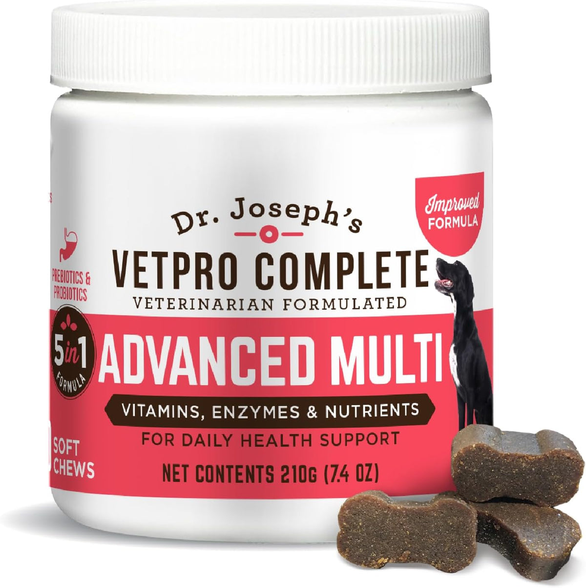 Dr. Joseph's VetPro Complete Multivitamin Dog Supplement, 60 Count (Small Dog 60 Days Supply), 5 in