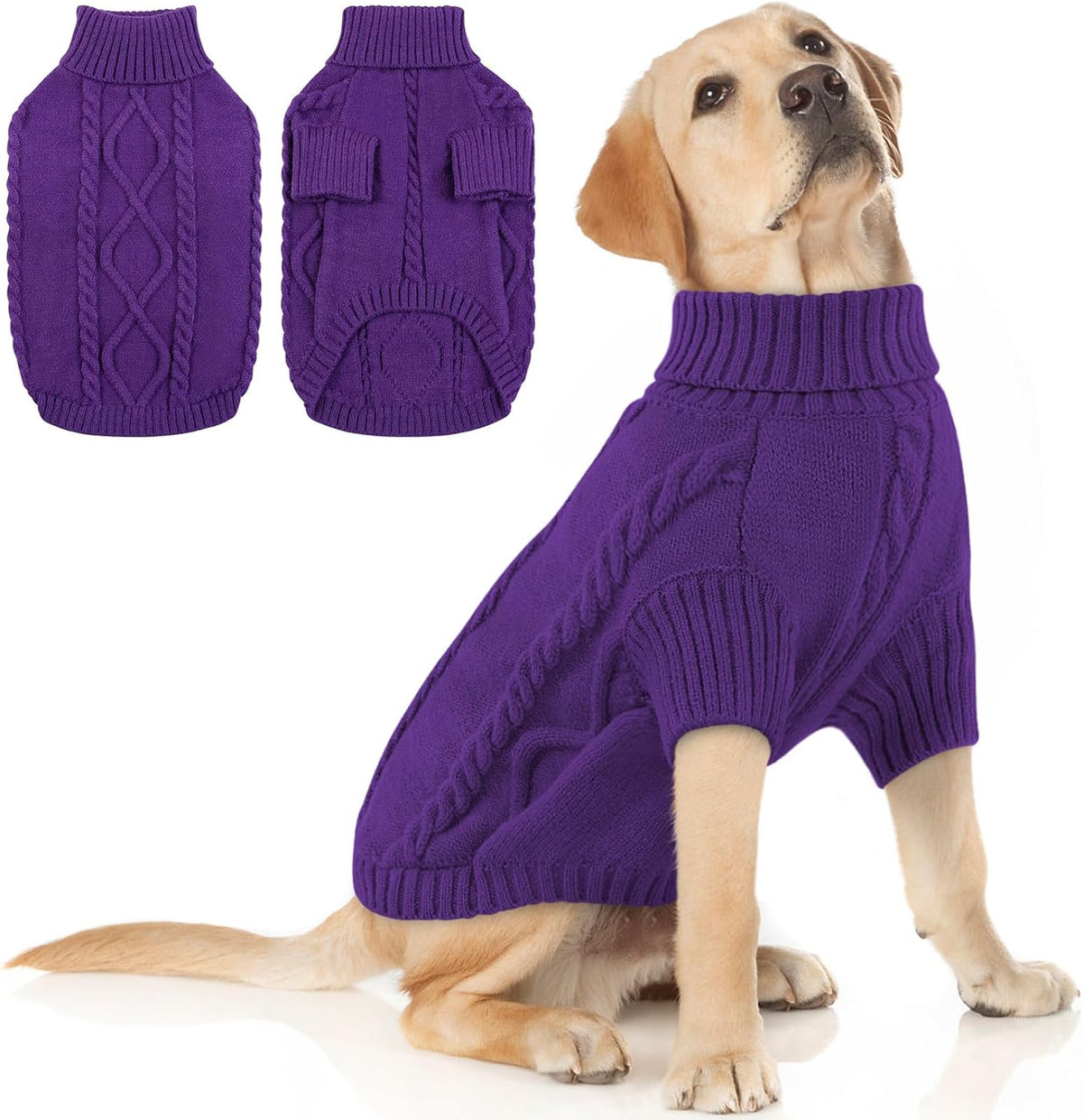 Queenmore Dog Sweater for Large Size Pet,Pitbull Dog Sweater,XXL Doggy Sweater for Labrador
