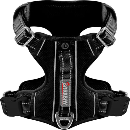 BARKBAY Dog Harness No Pull with ID Tag Pocket - Heavy Duty, Reflective, Easy Control for Large