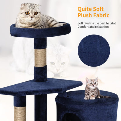 BestPet Cat Tree 36 inch Tall Scratching Toy Activity Centre Cat Tower Cat Condo Multi-Level