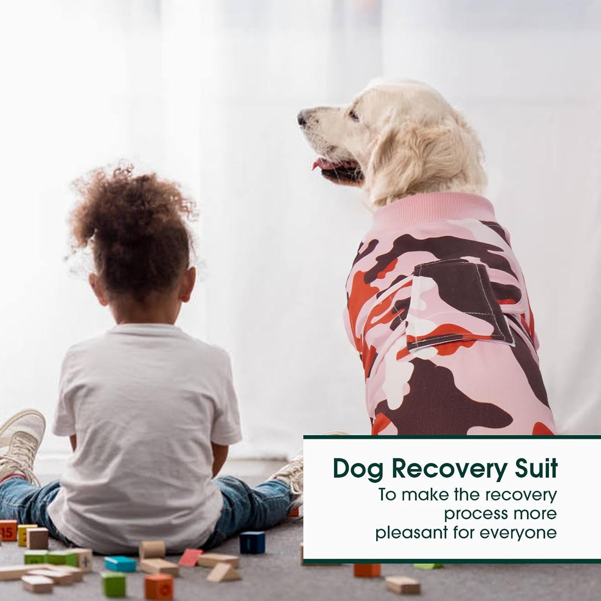 Kuoser Recovery Suit for Dogs Cats After Surgery, Professional Pet Recovery Shirt Dog Abdominal