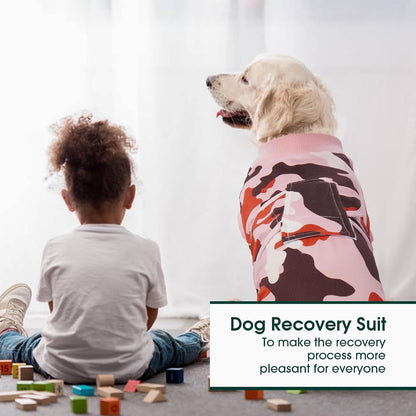 Kuoser Recovery Suit for Dogs Cats After Surgery, Professional Pet Recovery Shirt Dog Abdominal