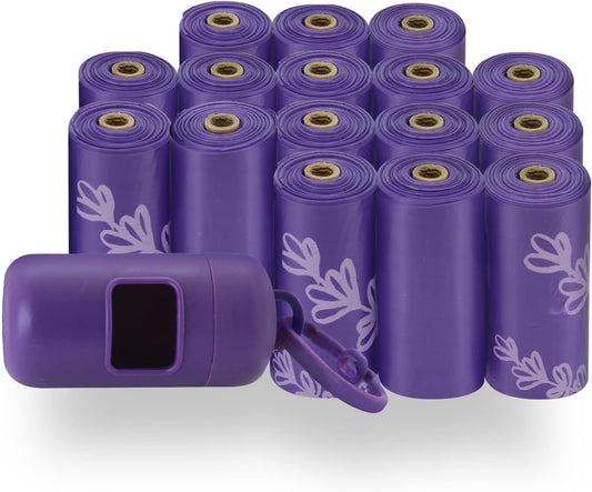 Best Pet Supplies Dog Poop Bags (240 Bags) for Waste Refuse Cleanup, Doggy Roll Replacements for