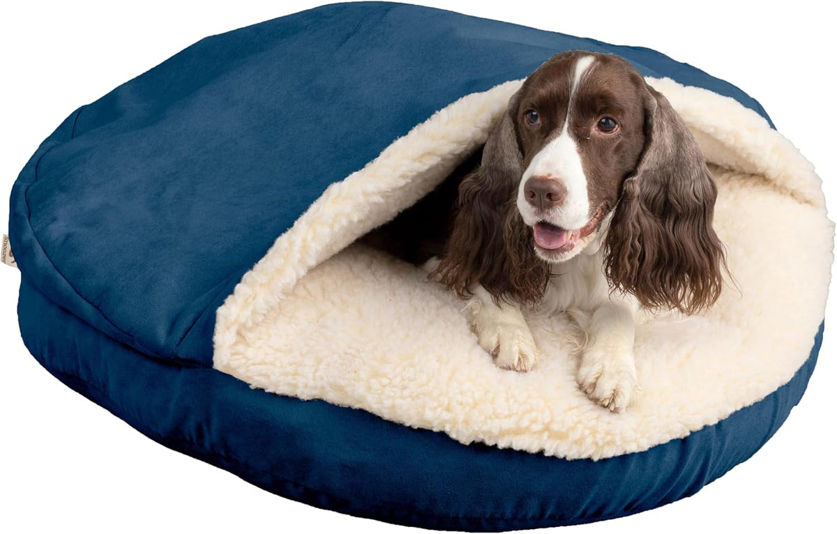 Snoozer Luxury Cozy Cave Dog Bed - Indoor Dog Bed with Cover Cave, Covered Calming Burrow for