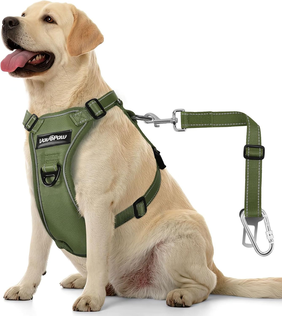 Dog Seat Belt Harness for Car, Dog Car Harness Adjustable Mesh Breathable & Dogs Seatbelt Safety