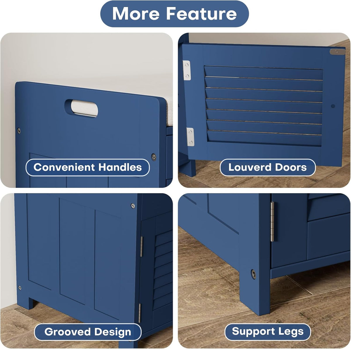 Shoe Storage Bench with Lift Top Storage, Entryway Bench with Cushioned Seat, Adjustable Shelf, 2