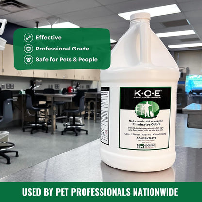 Thornell KOE Kennel Odor Eliminator Concentrate, Odor Eliminator for Strong Odors, Great for Cages