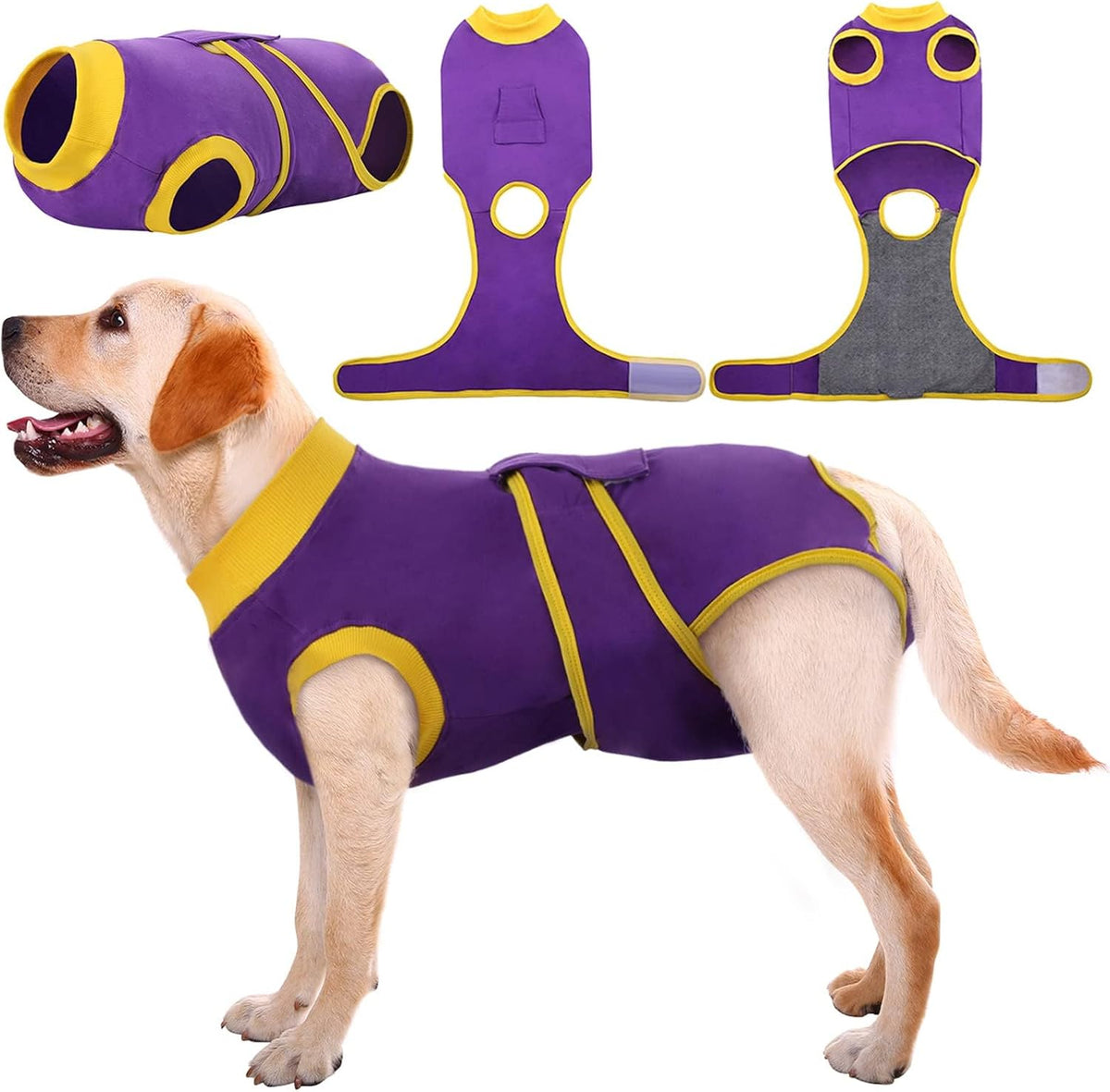 Kuoser Recovery Suit for Dogs Cats After Surgery, Professional Pet Recovery Shirt Dog Abdominal