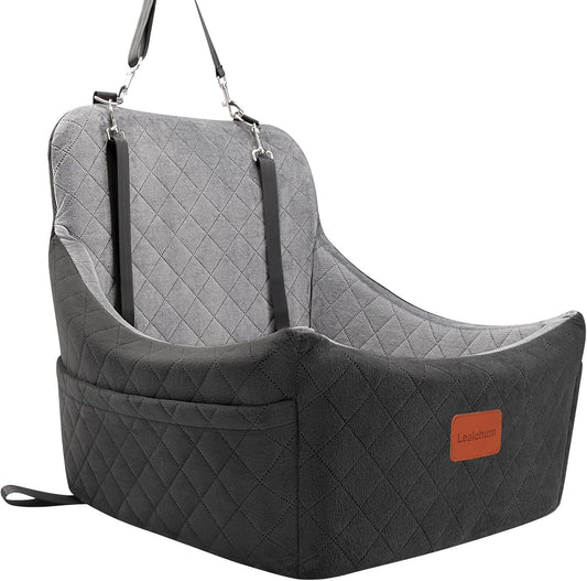 Dog Car Seat for Dogs Up to 35lbs,Fully Detachable and Washable,Memory Foam Covered Soft