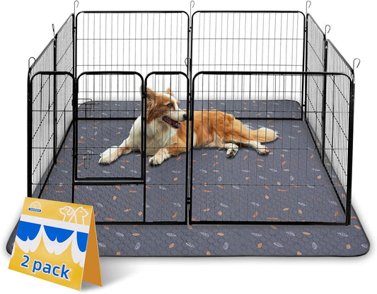 Sunheir Washable Pee Pads for Dogs Extra Large 48" x 60" 2-Pack, Reusable Puppy Pads Pet Training