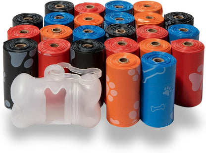 Best Pet Supplies Dog Poop Bags (360 Bags) for Waste Refuse Cleanup, Doggy Roll Replacements for