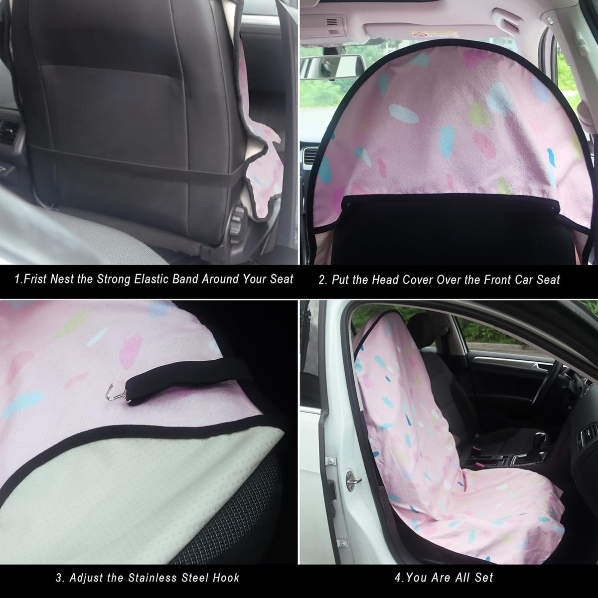 Car Seat Cover Protector Front Seats,for Gym Workout,Running,Swimming,Beach and Hiking,Waterproof