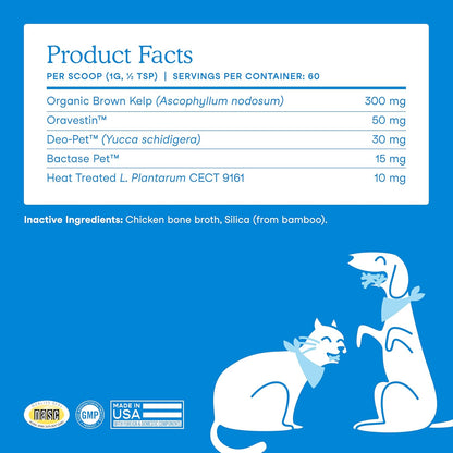Fera Pets Cat & Dog Dental Support Powder - Supports Fresh Breath - Promotes Healthy Teeth and Gums