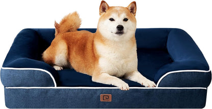 EHEYCIGA Orthopedic Dog Beds for Large Dogs, Waterproof Memory Foam Large Dog Bed with Sides