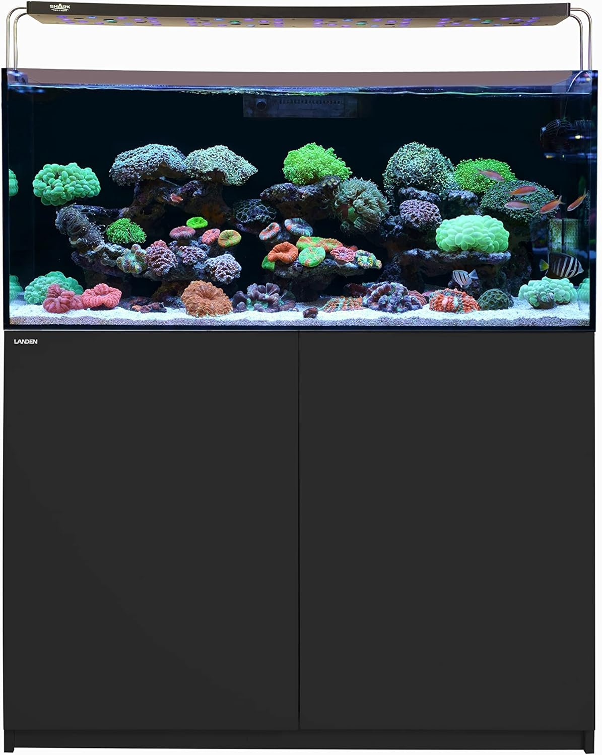 LANDEN Aquarium Wooden Stand and Cabinet for up to 72.2 Gal Tank, Fish Reptile Sea Salt WaterTank