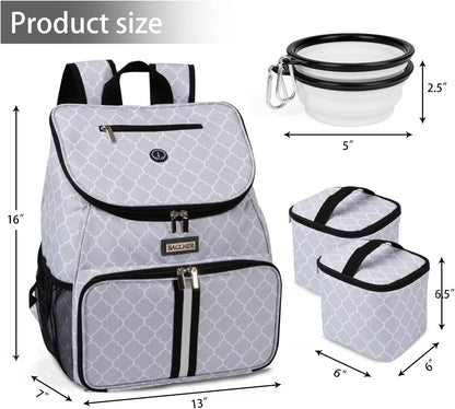 BAGLHER丨Dog Travel Bag, Airline Approved Pet Supplies Backpack, Dog Travel Backpack with 2 Silicone