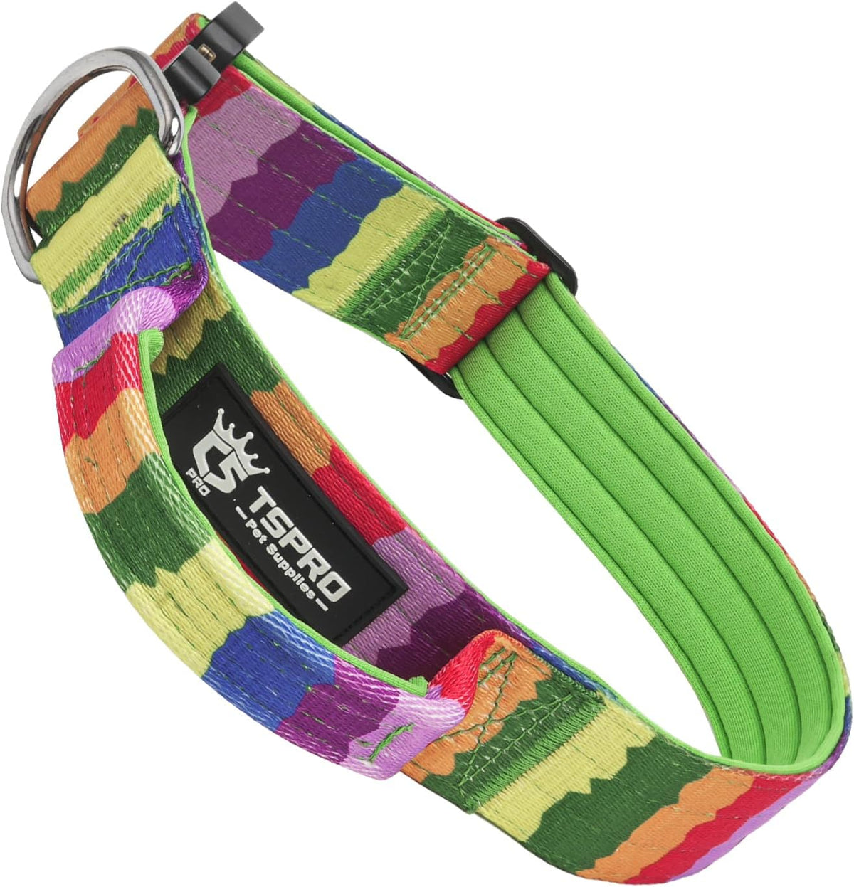 TSPRO Premium Dog Collars Tactical Dog Collar with Handle and Heavy Duty Quick-Release Metal Buckle