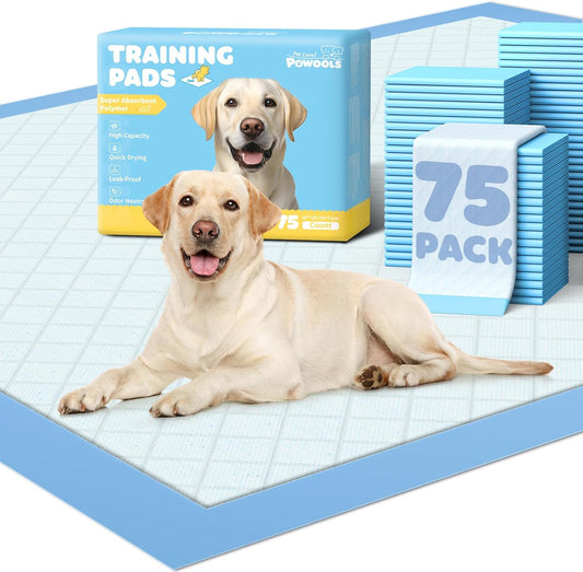 75-Pack XX-Large Puppy Pads - 38" x 28" Pee Pads for Dogs Potty Training with Leak-Proof Quick-Dry
